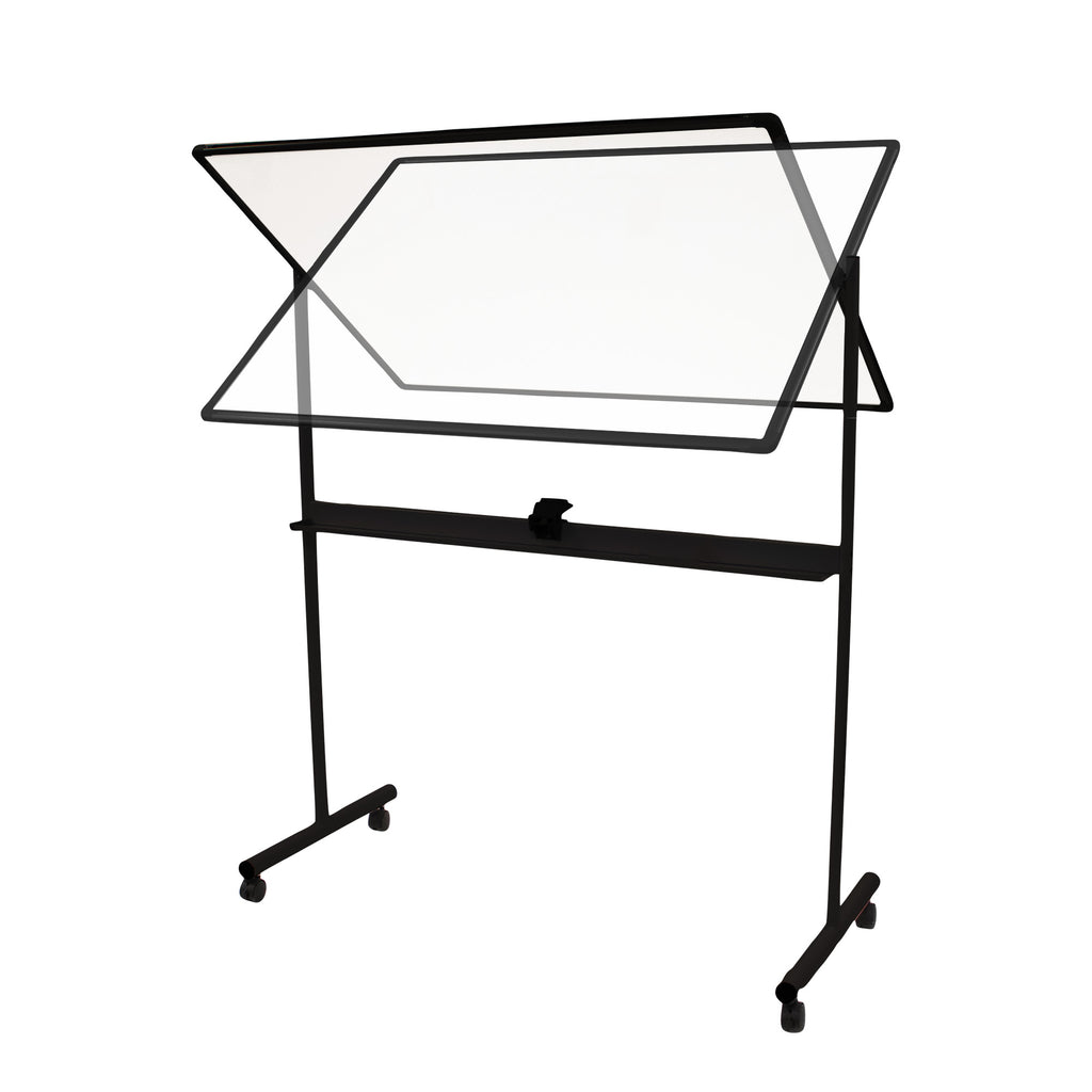 Whiteboard talva Eco á hjólum 90x150 í svørtum