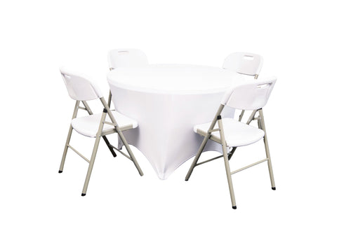 American klappborð, Ø115 cm