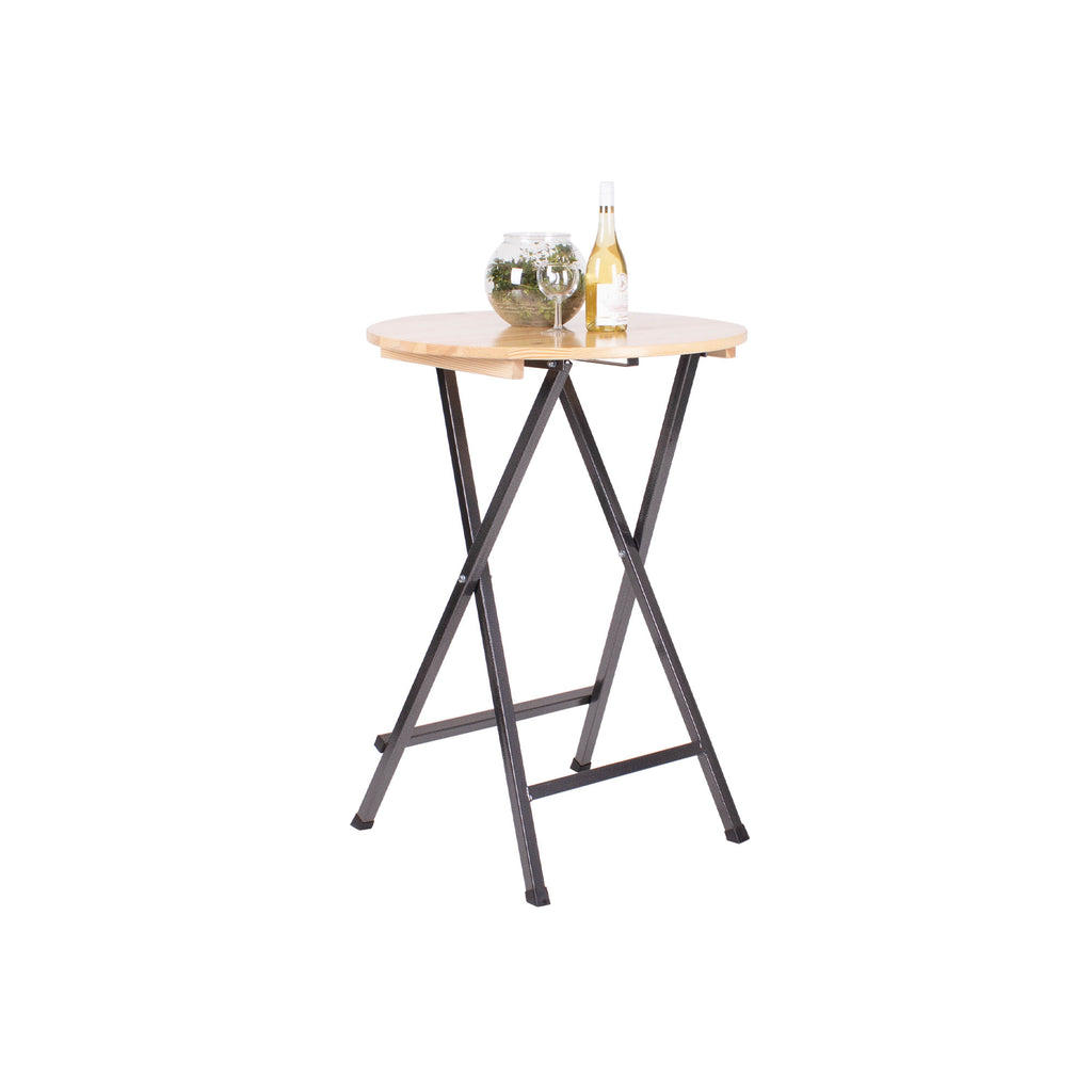 Klappborð úr træ, Ø77 cm
