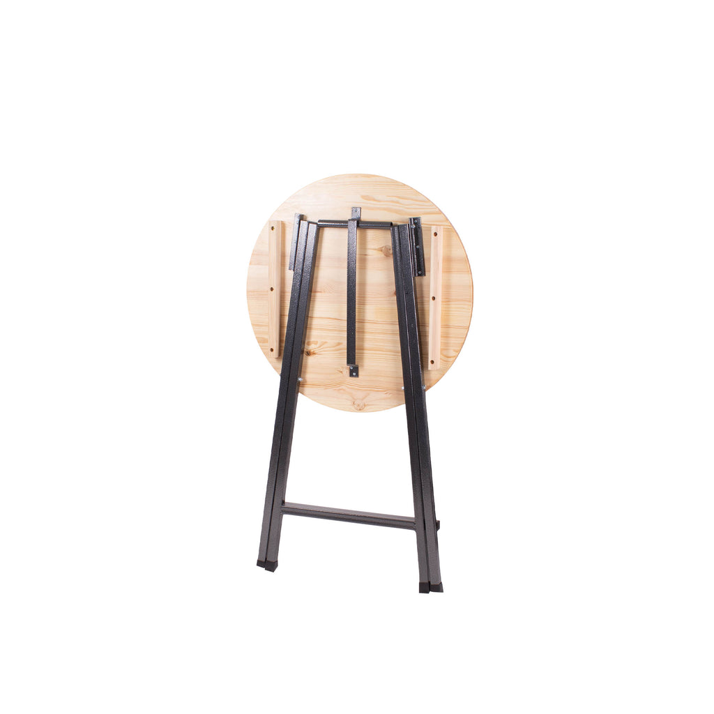 Klappborð úr træ, Ø77 cm