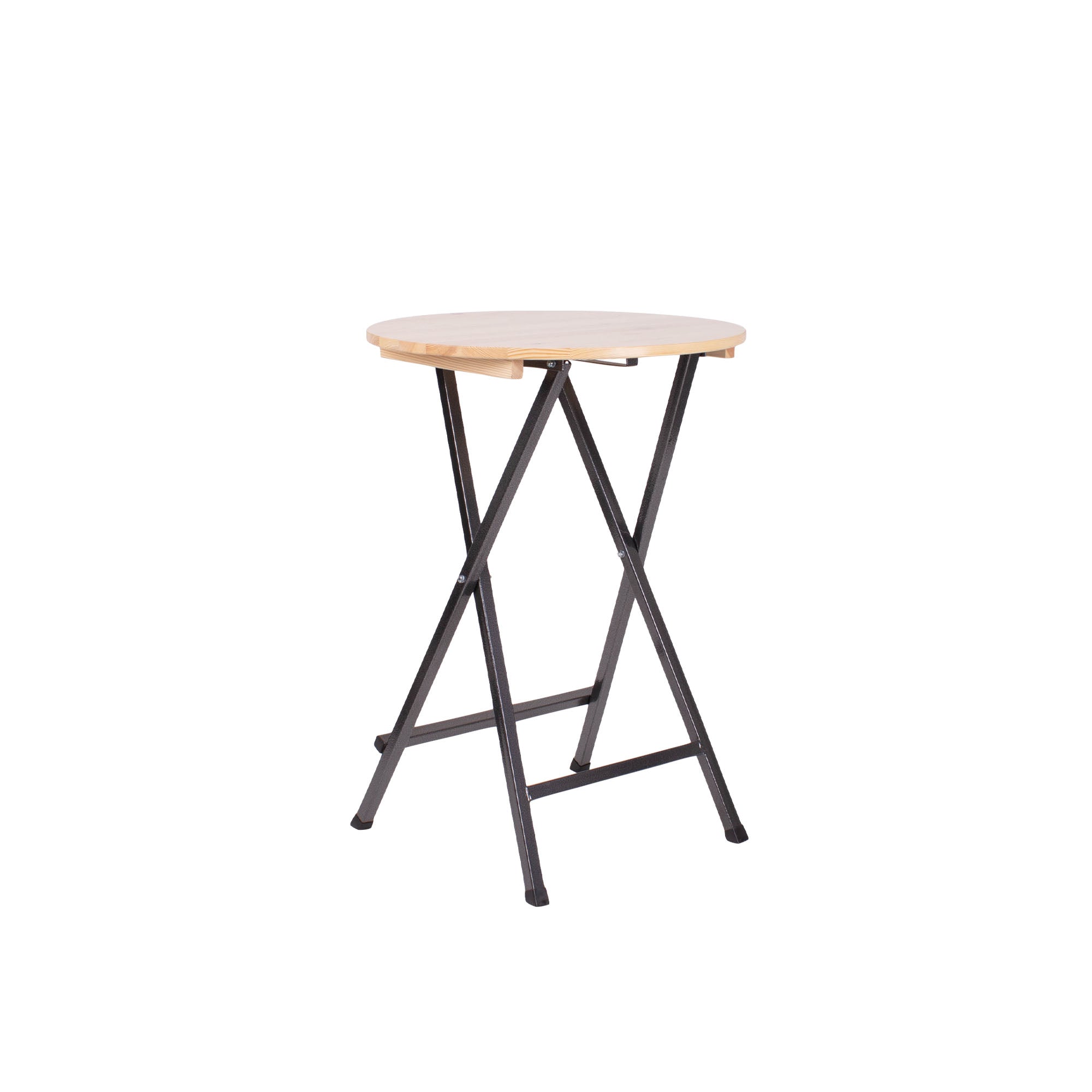 Klappborð úr træ, Ø77 cm
