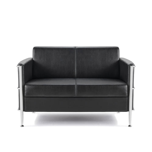 Boston 2-manns sofa + 2 lounge-stólar úr leðri